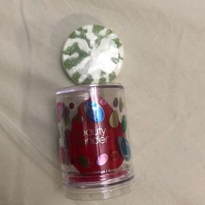 Beauty Blender with the cleaner